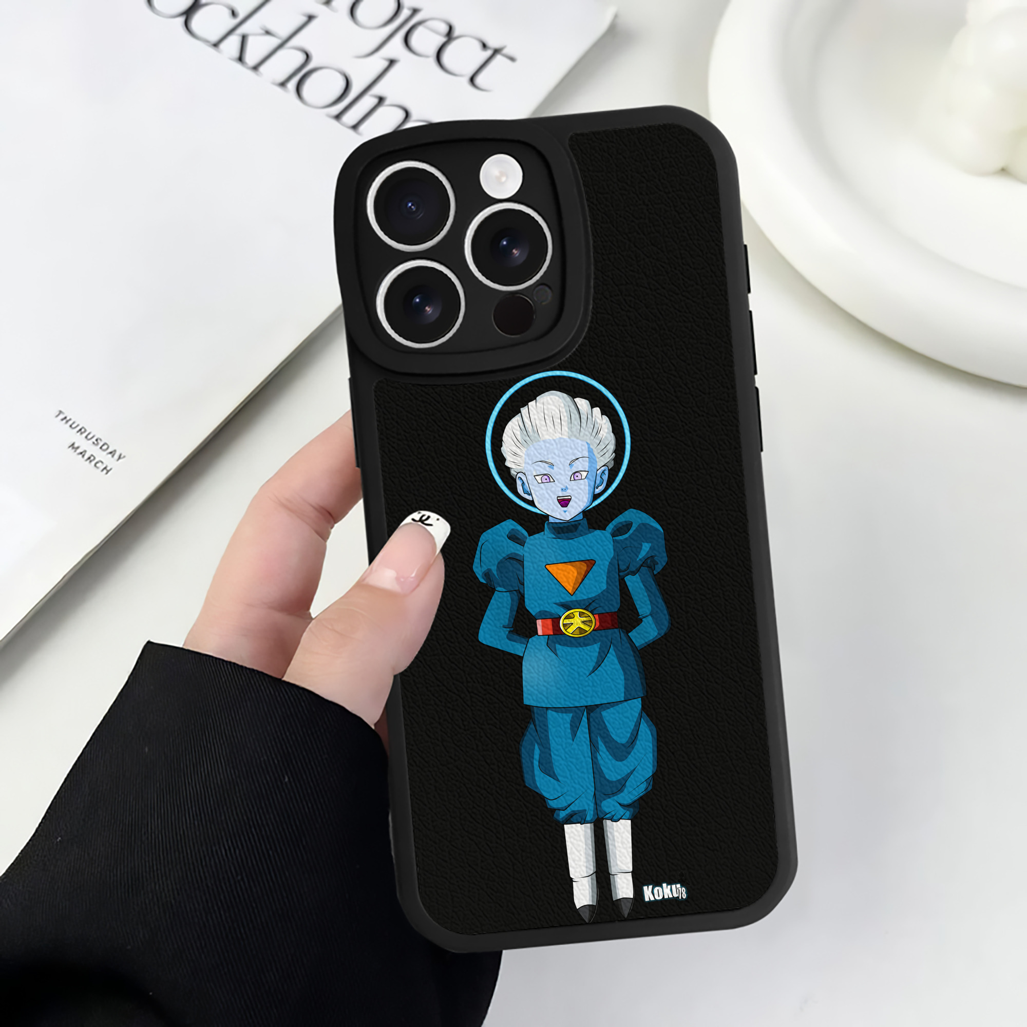 （画像用） ドラゴンボール DRAGON BALL 【iPhone 16シリーズ対応】シリコンスマホケース（レザー調） 材質：シリコン
